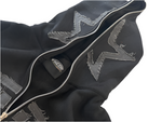 S-STAR| hoodie Black with grey distressed logo