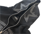 S-STAR| hoodie Black with grey distressed logo