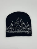 S-star flames beanie black/white logo