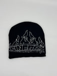 S-star flames beanie black/white logo