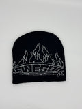 S-star flames beanie black/white logo