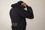 S-STAR| hoodie Black with grey distressed logo