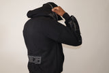 S-STAR| hoodie Black with grey distressed logo
